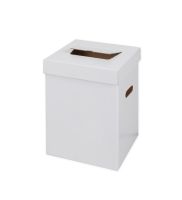 bialy maly kosz eko do segregacji 300x300x420