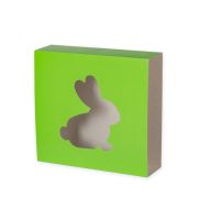 ciemny zielony obwoluta wielkanocna do pudelka z okienkiem 200x200x50 blyszcaca