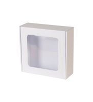 pudelko fasonowe z okienkiem biale 175x175x65 mm zdj glowne