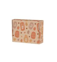 pudelko fasonowe brazowe 250x160x100 mm z nadrukiem happy easter wielkanocny