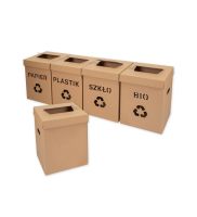zestaw 1 kosze eko male do segregacji 300x300x420