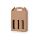 Cardboard Box for Wine - 3 Bottles