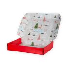 Christmas Folding Packaging with Internal Print WINTER LANDSCAPE