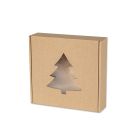 Folding Box with a Window - CHRISTMAS TREE 200x200x50 mm
