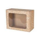 Folding Box with Window 250x200x100 mm and White Geometric Print