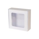 pudelko fasonowe z okienkiem biale 175x175x65 mm zdj glowne