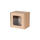 Die-Cut Box with Window 130x130x100 mm