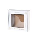 Die-Cut Box with Window, Bleached Finish, Communion Print 200x200x50 mm