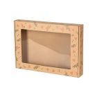 pudelko fasonowe z okienkiem nadruk serca i liscie 350x250x50 mm zdj glowne