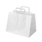Torba papierowa cateringowa biała 320x220x250 mm