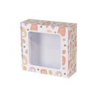 Folding Box with Window White-White 175x175x65 mm with "HAPPY EASTER" Print