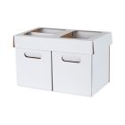 Set of Home Recycling Bins – Single-Sided White (3 Pieces)