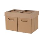 Set of Home Recycling Bins - Natural (4 Pieces)