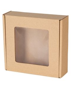 pudelko fasonowe z okienkiem wymiary zewnetrzne 145x135x43 mm zdj glowne