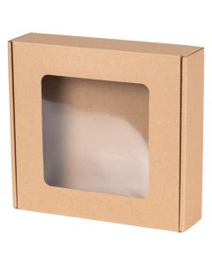 pudelko fasonowe z okienkiem 110x110x20 mm