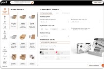 Wybór produktu w kreatorze